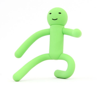Illustration for article titled The Green Man USB Drive Can Do Impossible Yoga Poses